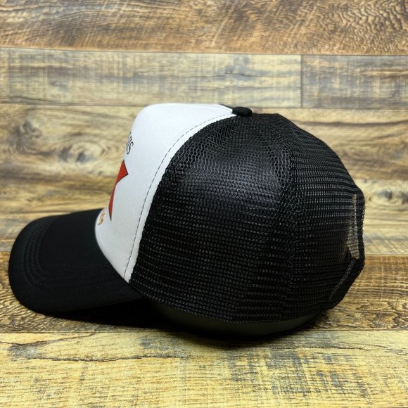 Dos Equis Cinco De Mayo Mens Trucker Hat Black Snapback Retro Logo Baseball Capa - Picture 4 of 8
